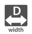 D WIDTH